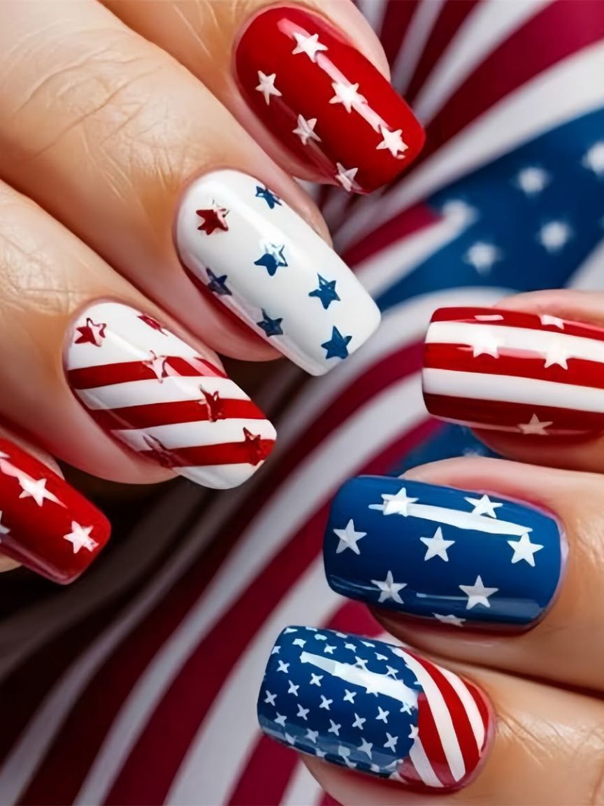 4th Of July Nails (17)