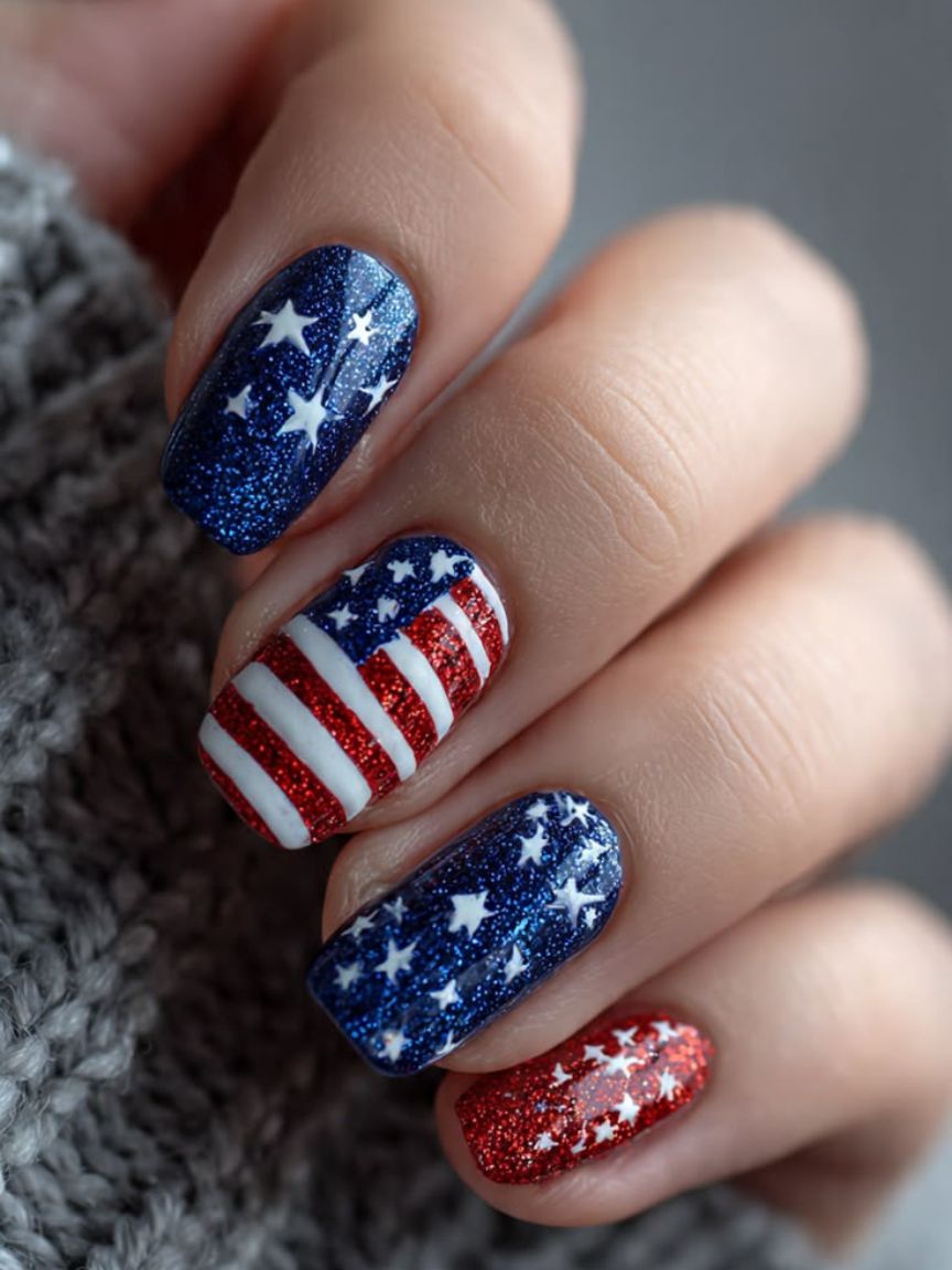 4th Of July Nails (18)