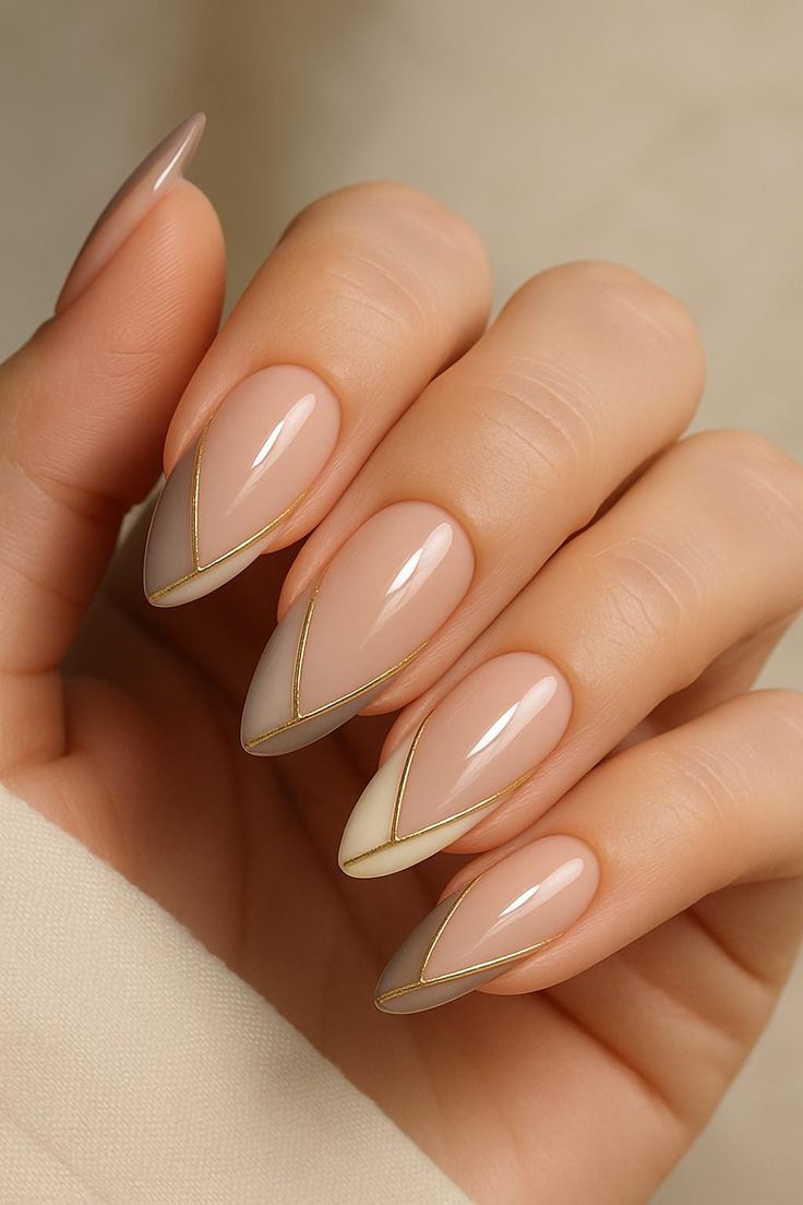Red Almond Nails