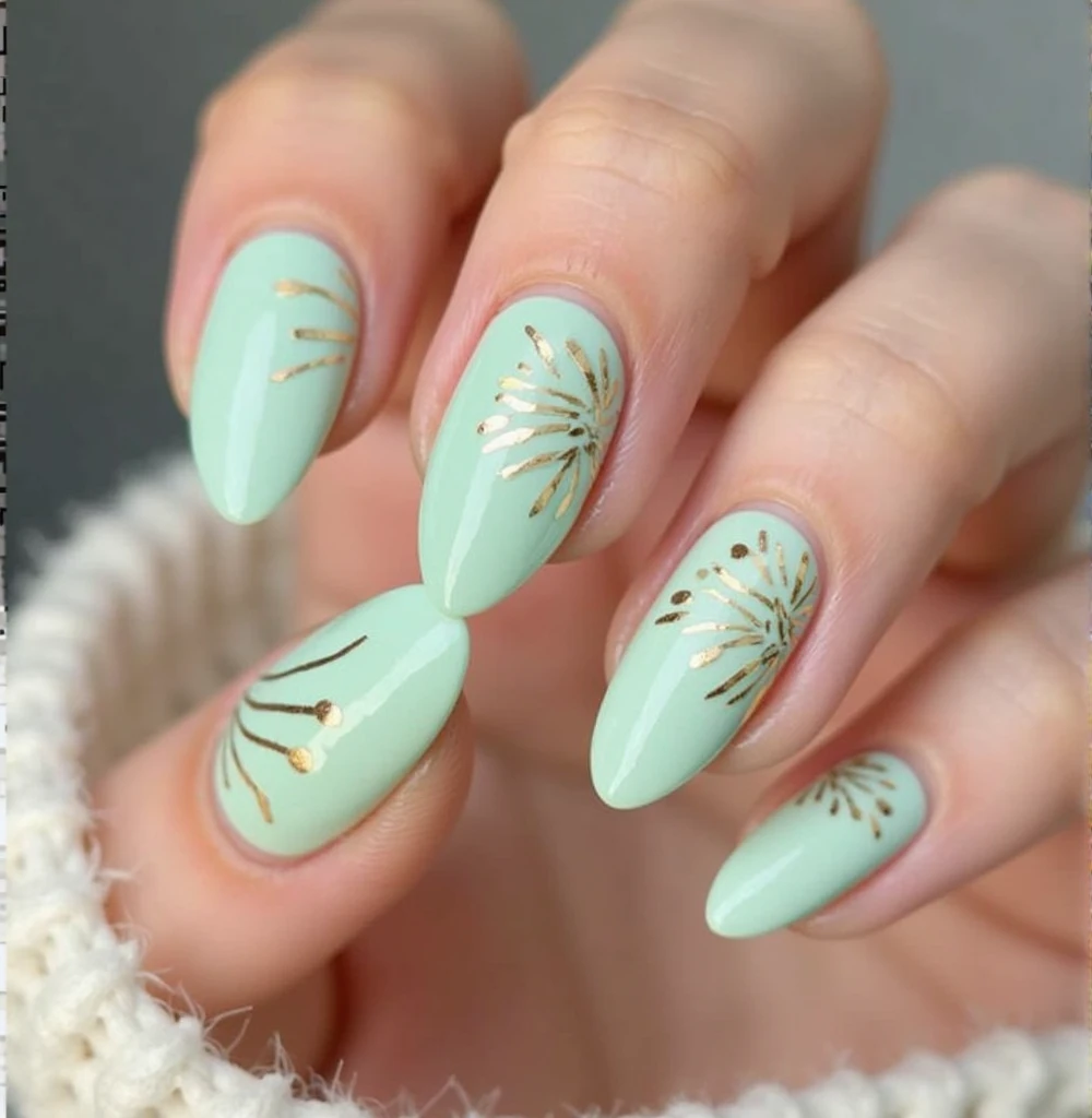 stunning and eye-catching pink almond nails nail design with elegant color scheme on beautifully manicured nails, with elegant almond nail shape