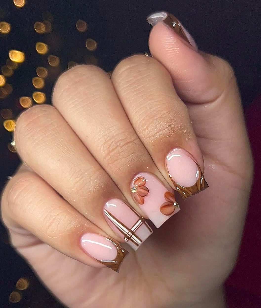 40+ Square Fall Nails You’ll Want to Try This Season 🍂💅