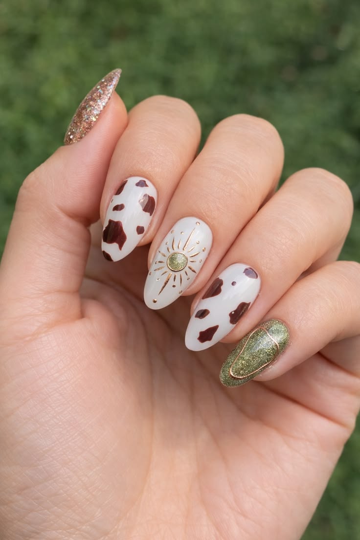 Animal Print Autumn Nails