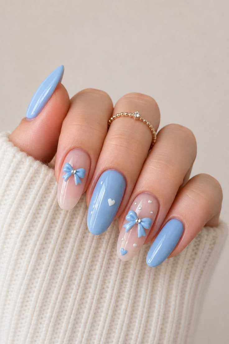 35+ Bow Nails Ideas 2026: Cute Bow Nail Designs to Try