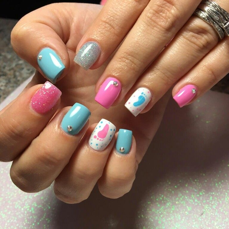 Baby Shower Nails (4)
