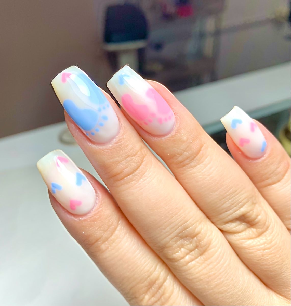 Baby Shower Nails