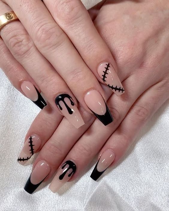 35+ Halloween Coffin Nails Ideas You’ll Want to Try This October