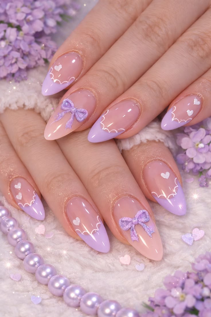 Bow Nail Design
