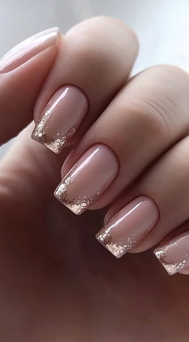 Pearl embellished bridal nail designs 2025 - sophisticated white base with pearl gradient effects and mixed crystal accents for glamorous wedding manicures