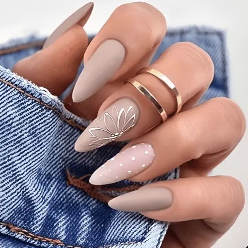 Bridal nail designs 2025 - romantic wedding nail art showcasing soft pink and white ombre with delicate floral patterns for dreamy bridal manicures