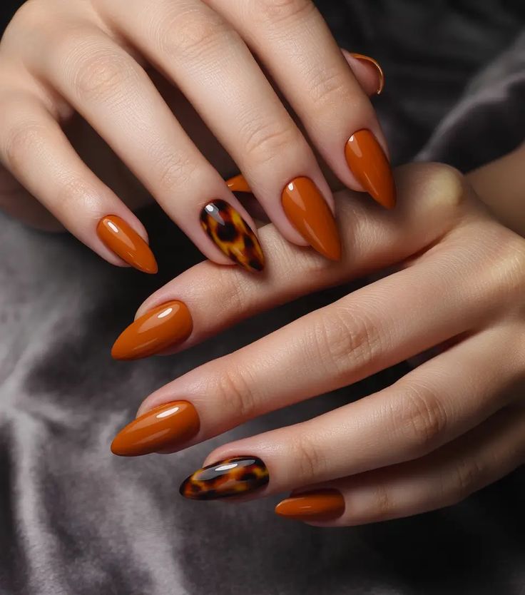 Brown Fall Nails