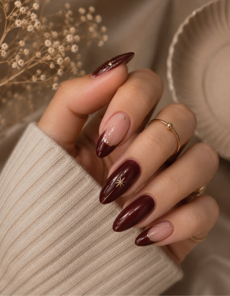 Burgundy Luxe Nails