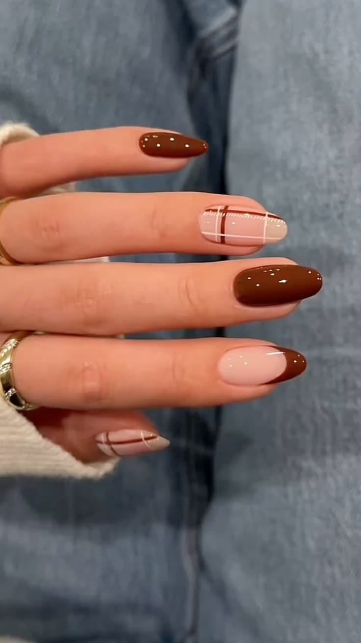 Cinnamon Brown Nails