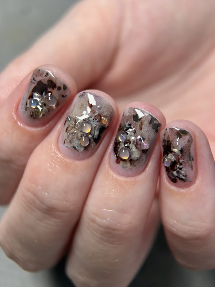 Crystal Glitter Nails