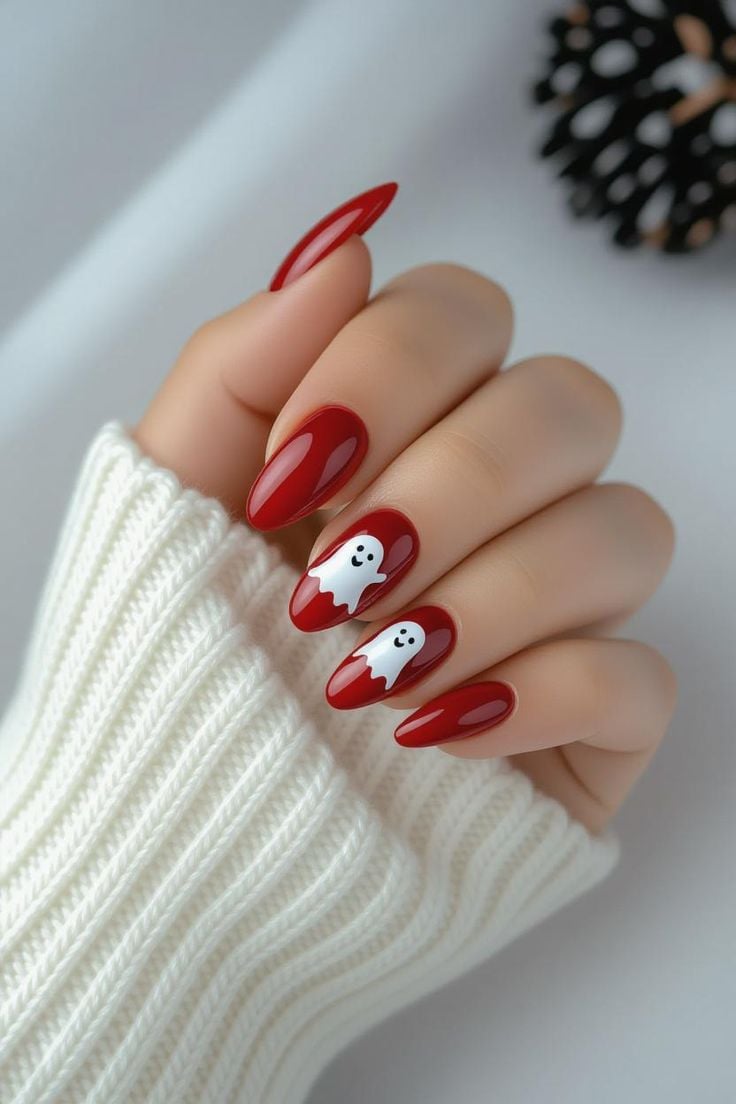 Cute Ghost Nails
