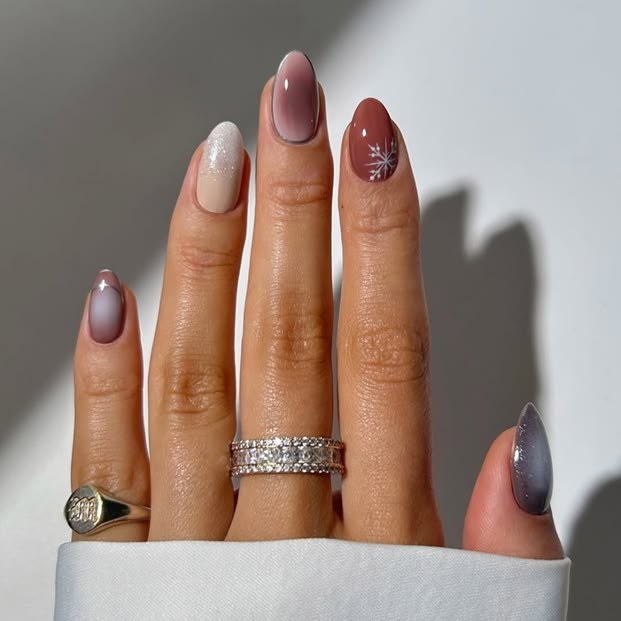 Festive Red Stiletto Nails