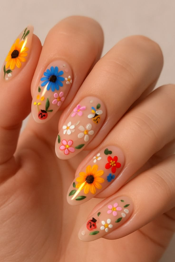 Floral Nail Design
