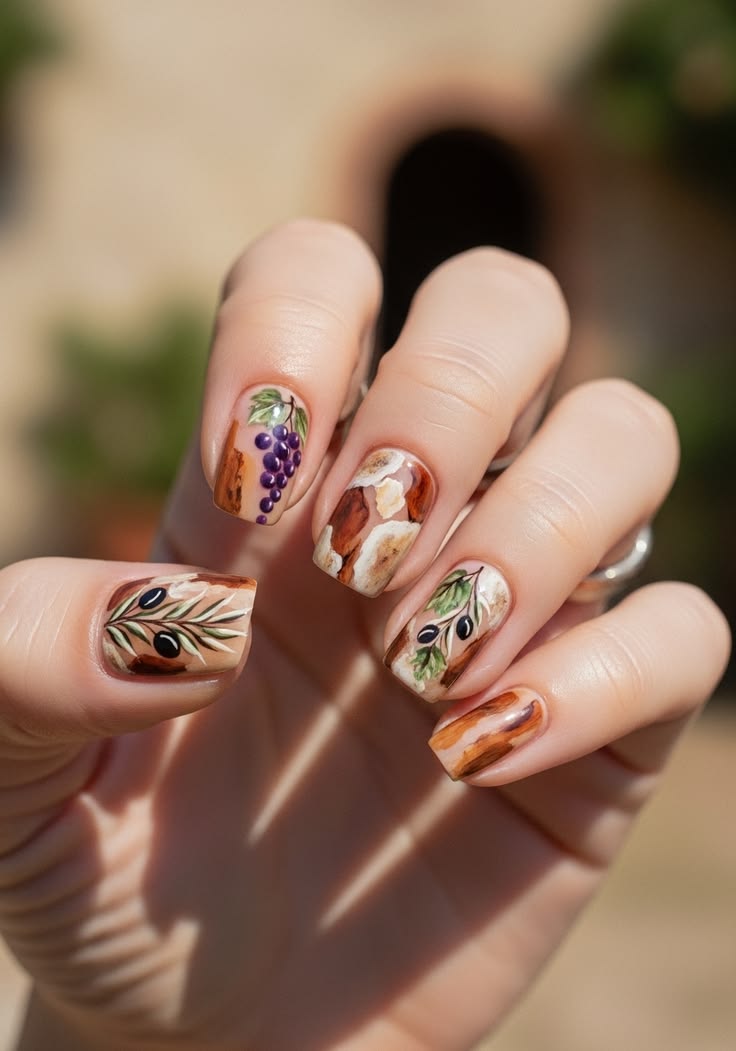 Floral Tuscan Nails (5)