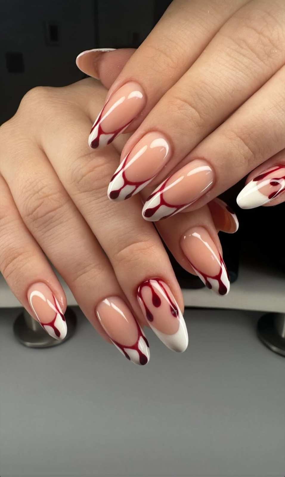 35+ Halloween French Nails Ideas for a Cute &amp; Spooky Look