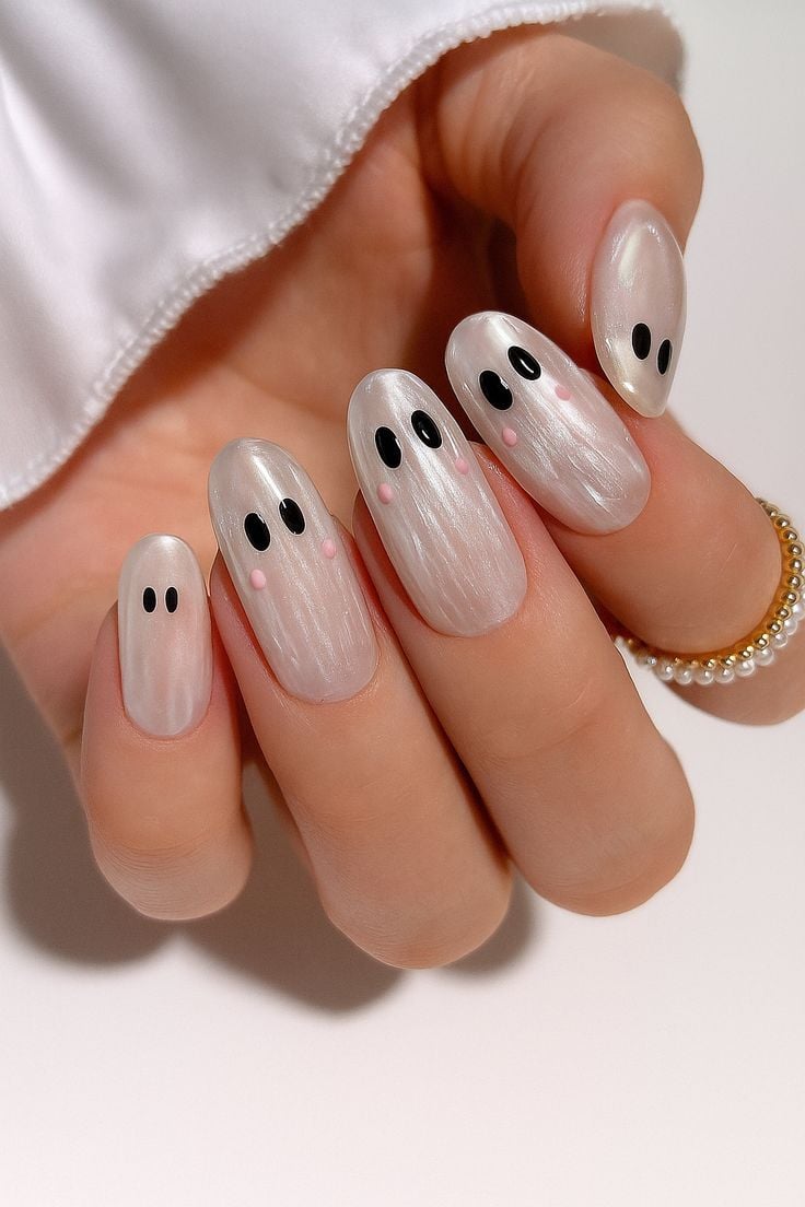 Ghostly White Nails