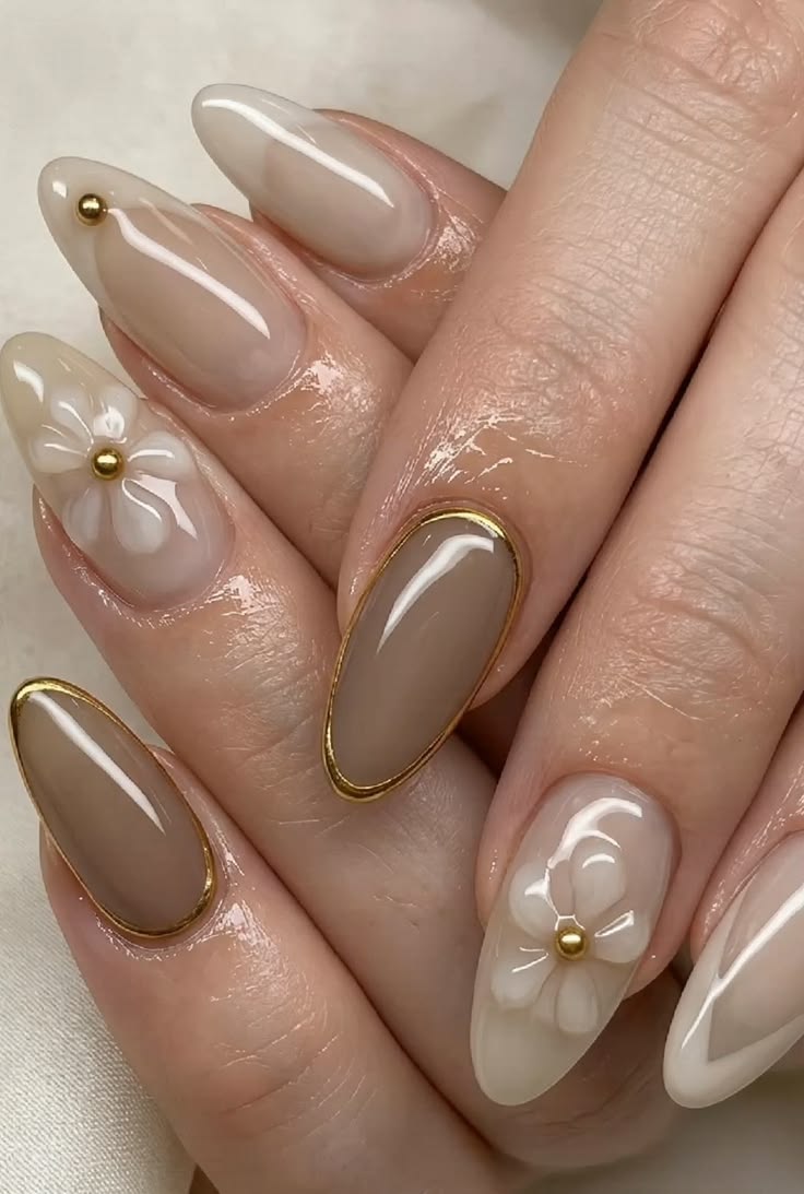 Glossy Nude Nails