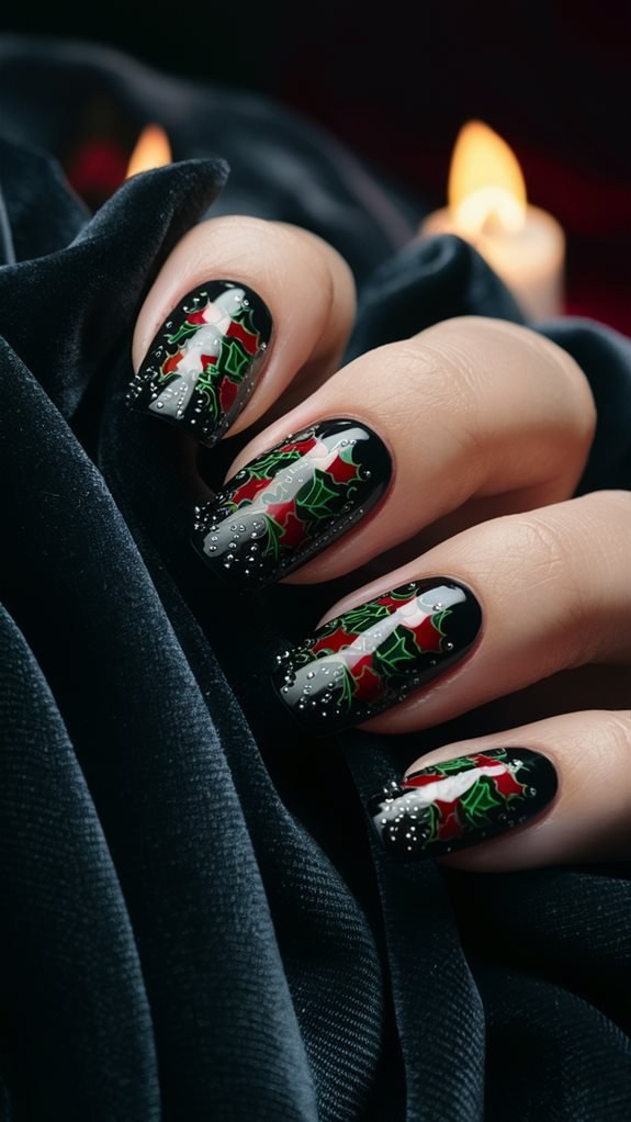 Gothic Holly Goth Nails