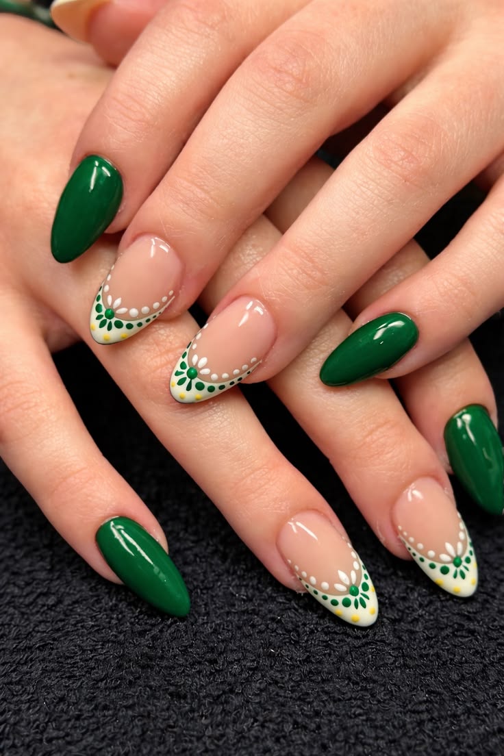 Green Fall Nails