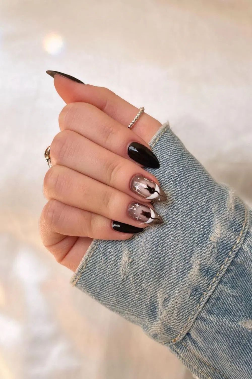 Halloween Cat Nails