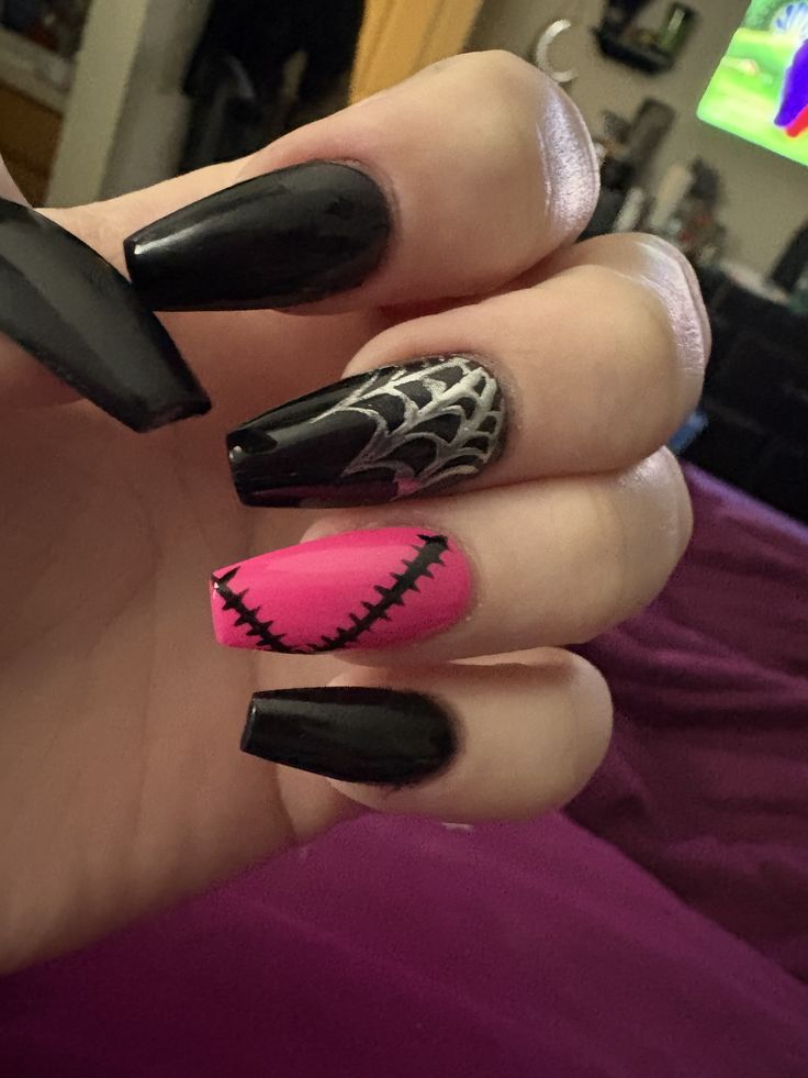 Halloween Themed Coffin Nails