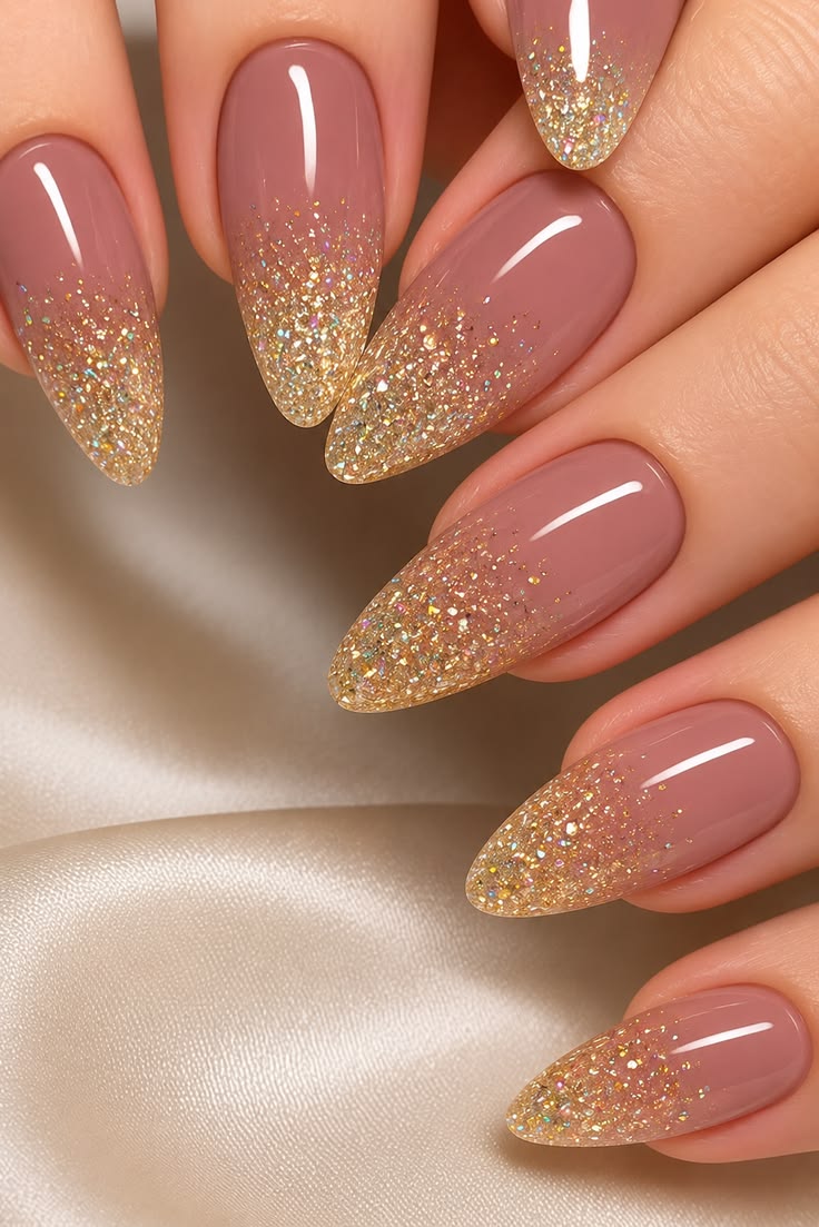 Lavender Glitter Ombre Nail Paint