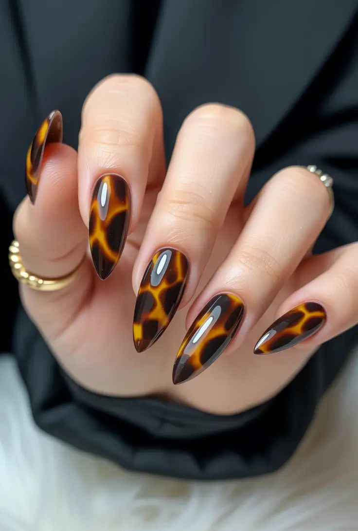 Leopard Fall Nails