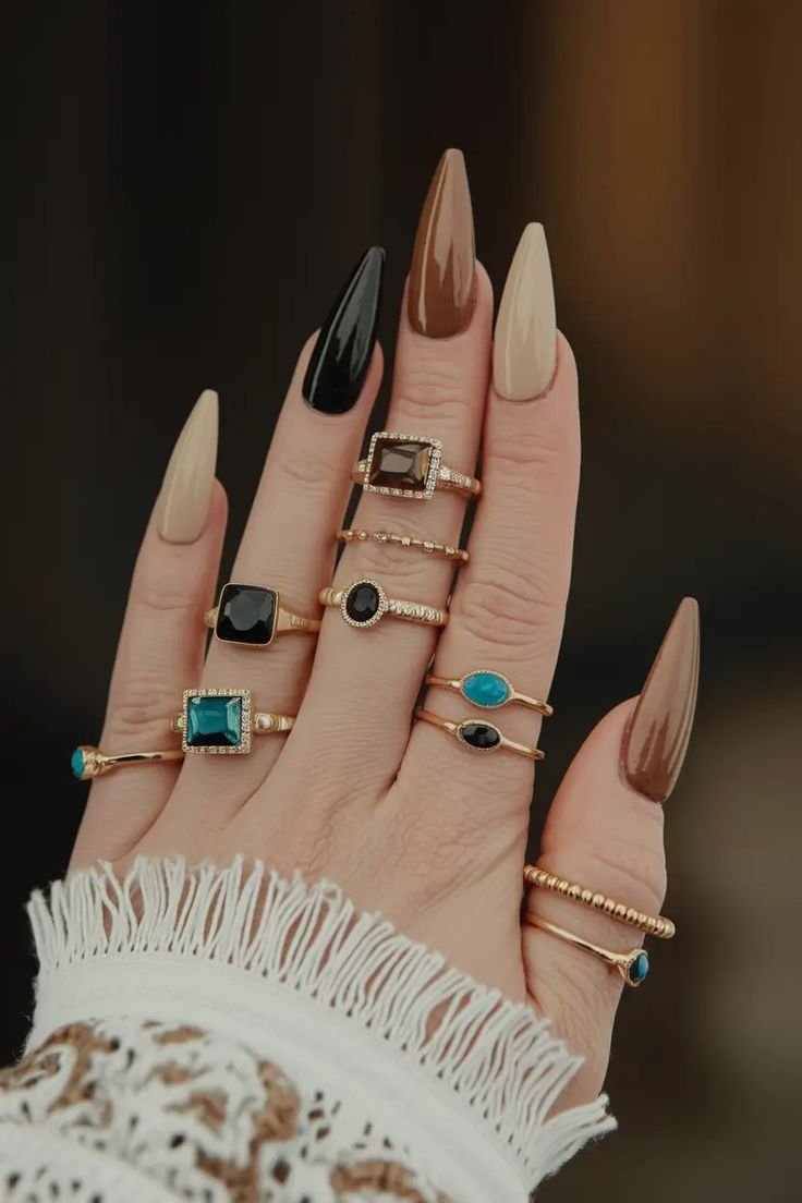 Long Fall Nails