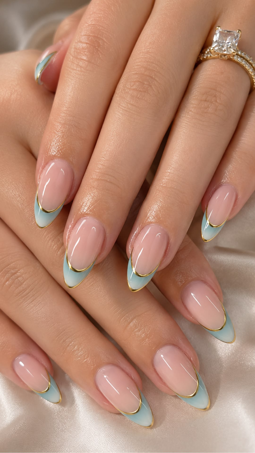 Neon French Tip Nails