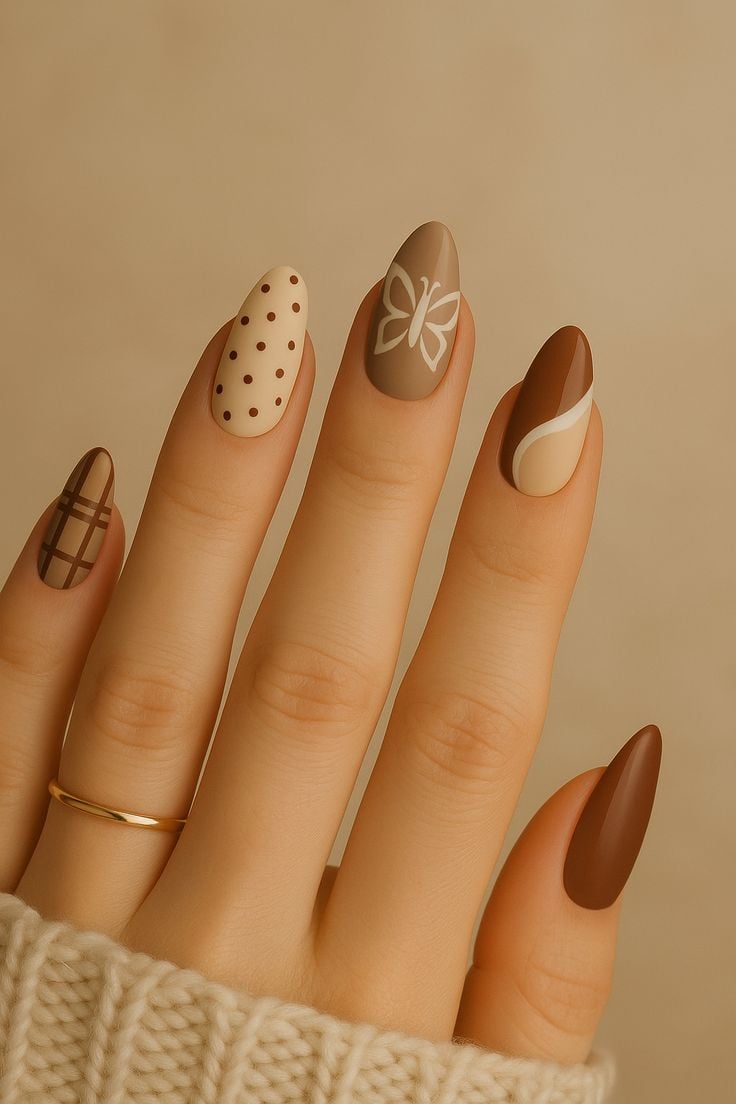 Neutral Fall Nails