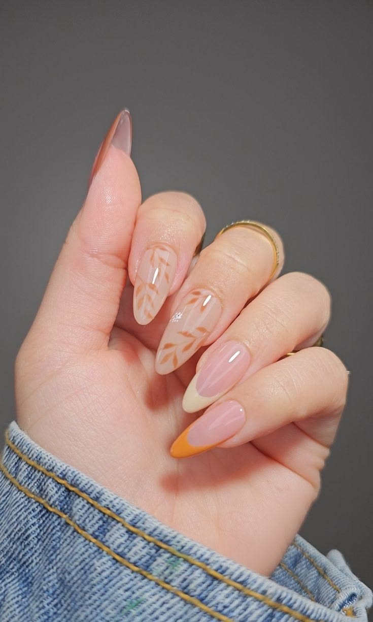 Nude Fall Nails