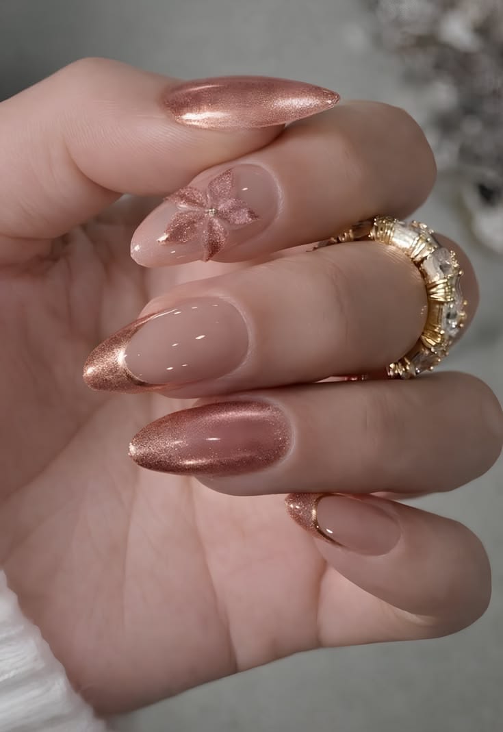Nude Shade Look Nails