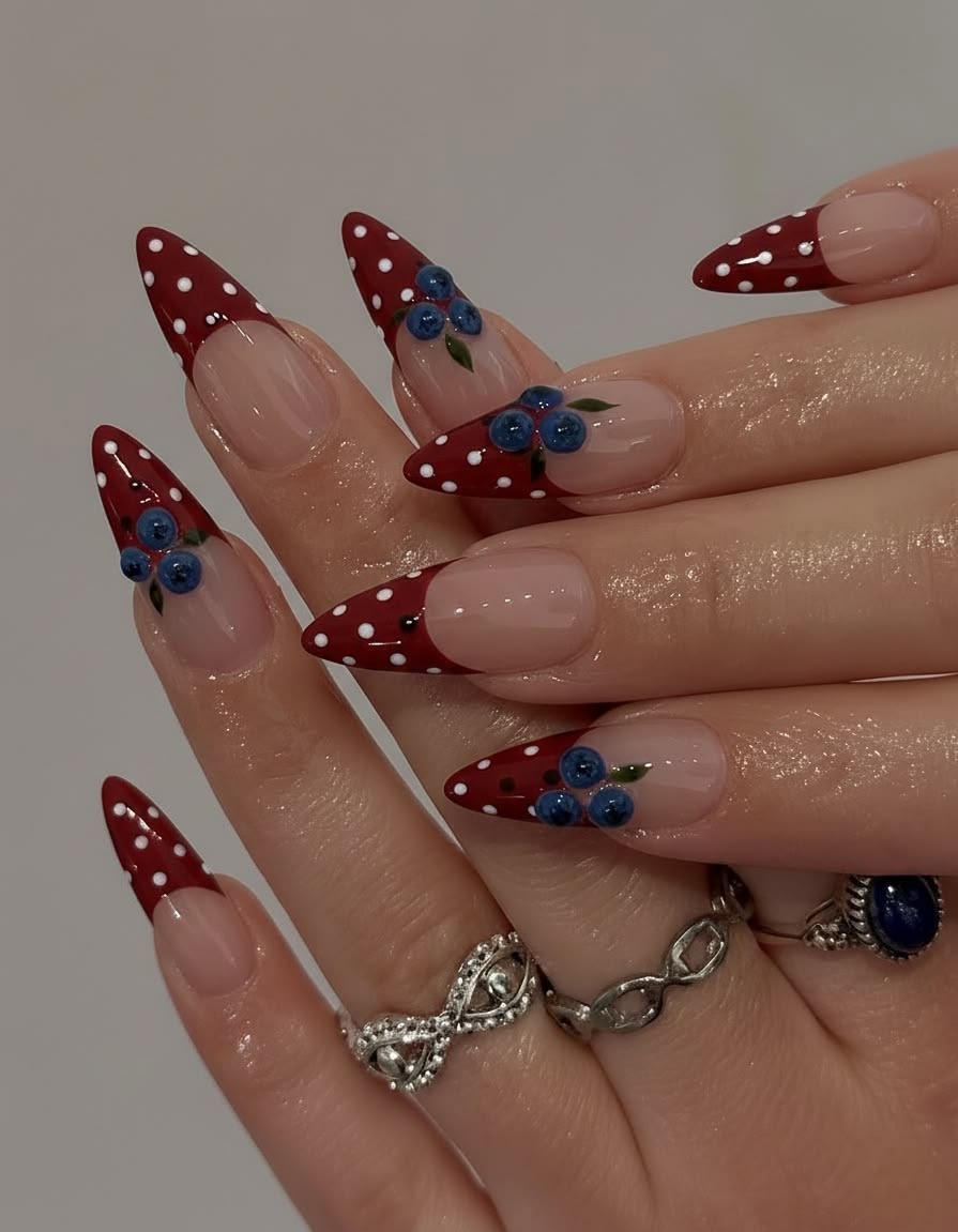 Polka Dot Nail Ideas (9)