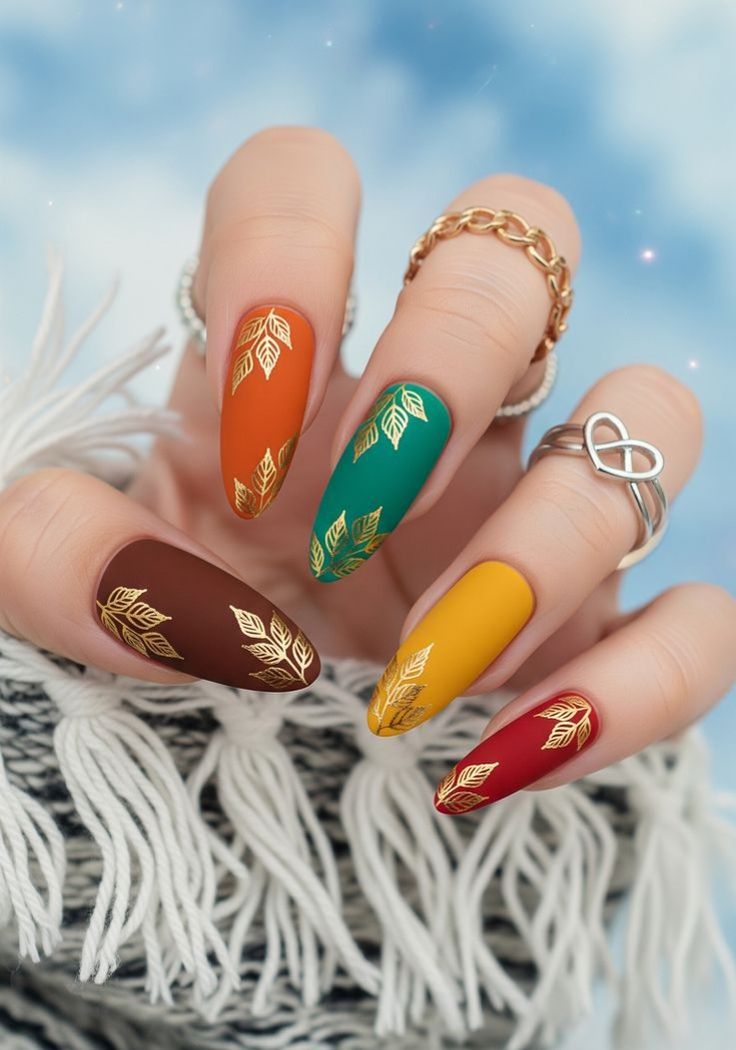 Pumpkin Mix Nails