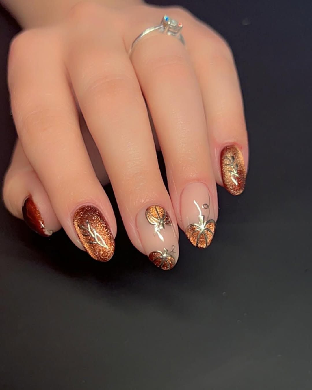 Pumpkin Nail Designs For Autumn
