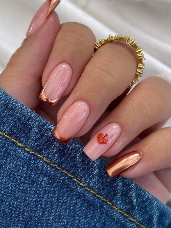 Pumpkin Nails