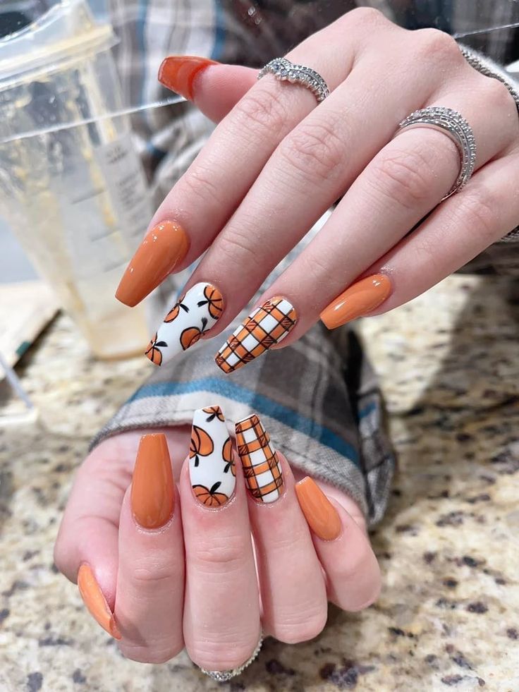 Pumpkin With Orange Polish