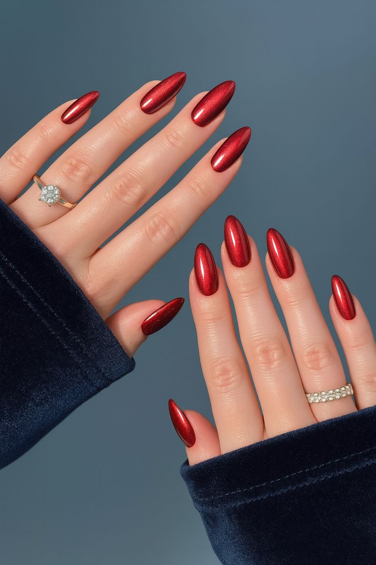 Red Chrome Nails