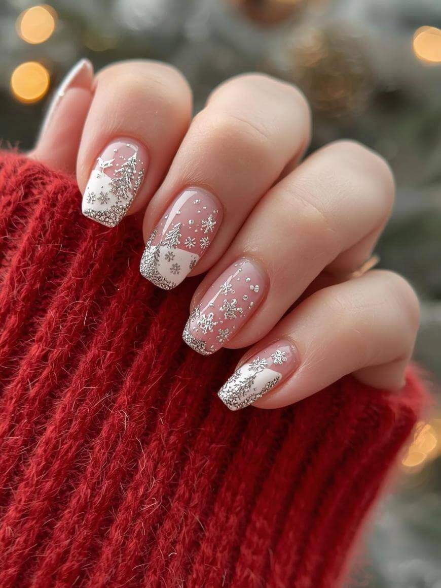 Red Glitter Nails