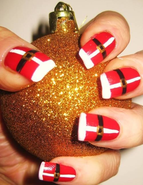 Santa Suit Cute Nails