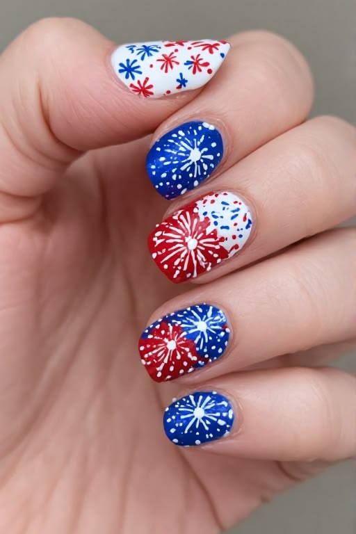 Short 4th Of July Nails (14)