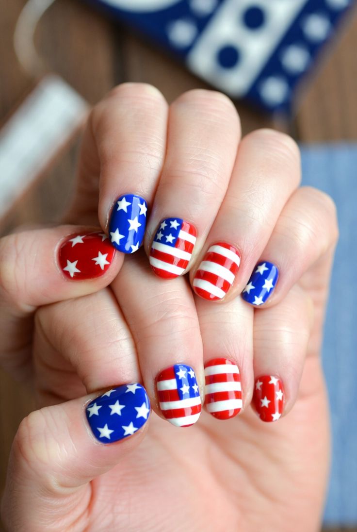 Short 4th Of July Nails (3)