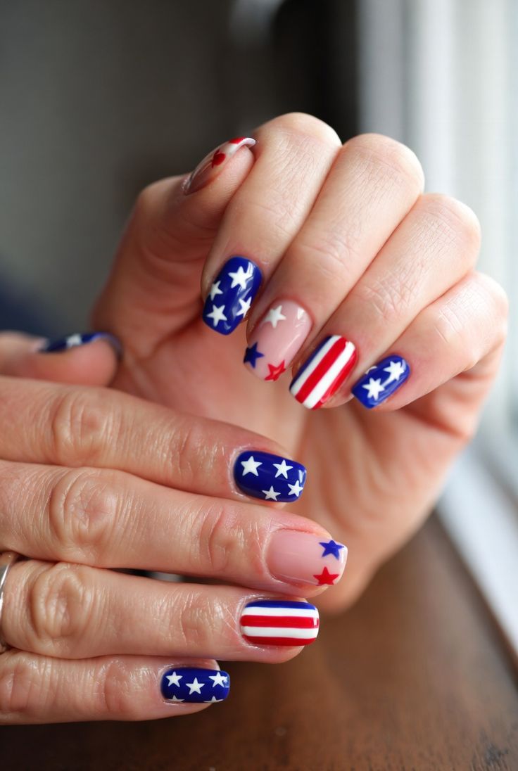 Short 4th Of July Nails (6)