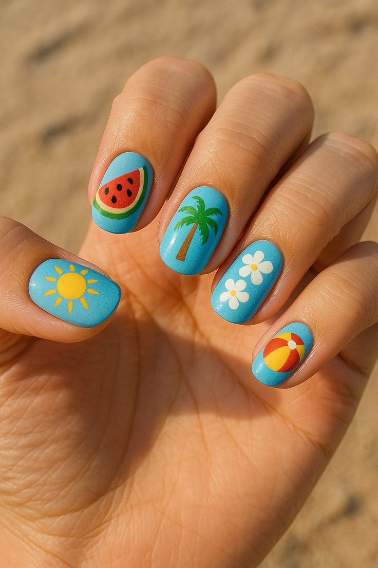 Short Summer Nails (2)