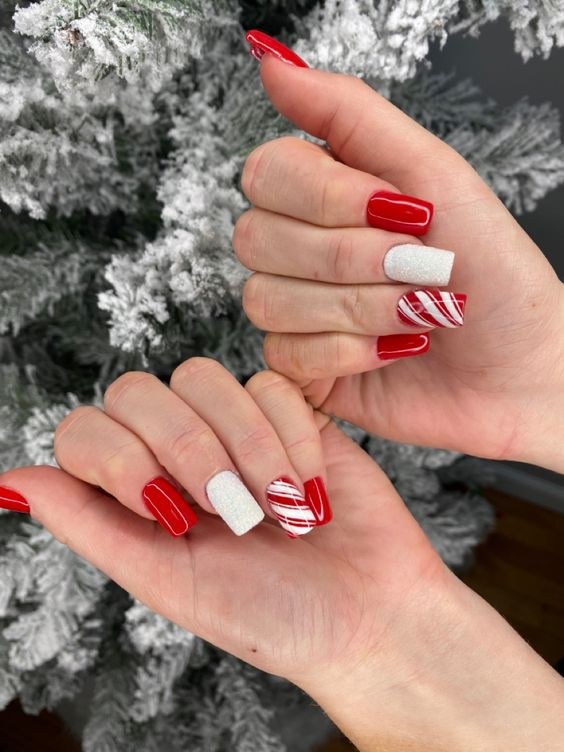 Simple Red Stylish Nails