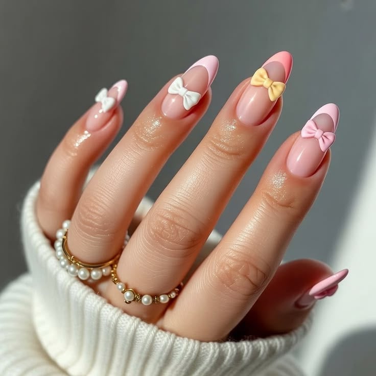 Soft Bow Nails