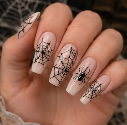 Spider Halloween Nails